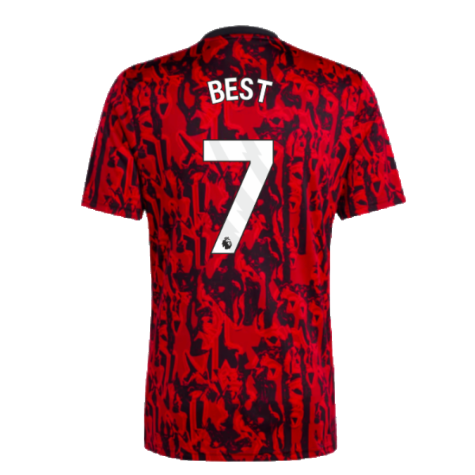 2023-2024 Man Utd Pre-Match Shirt (Red) (Best 7)