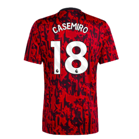 2023-2024 Man Utd Pre-Match Shirt (Red) (Casemiro 18)