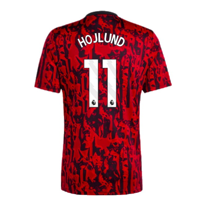 2023-2024 Man Utd Pre-Match Shirt (Red) (Hojlund 11)