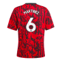2023-2024 Man Utd Pre-Match Shirt (Red) - Kids (Martinez 6)