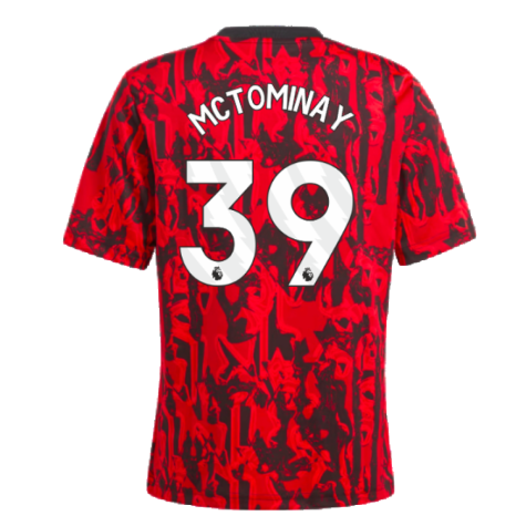 2023-2024 Man Utd Pre-Match Shirt (Red) - Kids (McTominay 39)