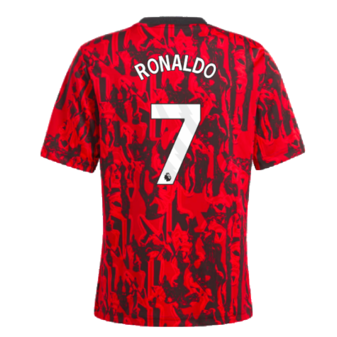 2023-2024 Man Utd Pre-Match Shirt (Red) - Kids (Ronaldo 7)