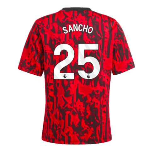 2023-2024 Man Utd Pre-Match Shirt (Red) - Kids (Sancho 25)