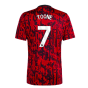 2023-2024 Man Utd Pre-Match Shirt (Red) (Toone 7)