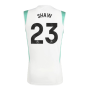 2023-2024 Man Utd Sleeveless Jersey (White) (Shaw 23)