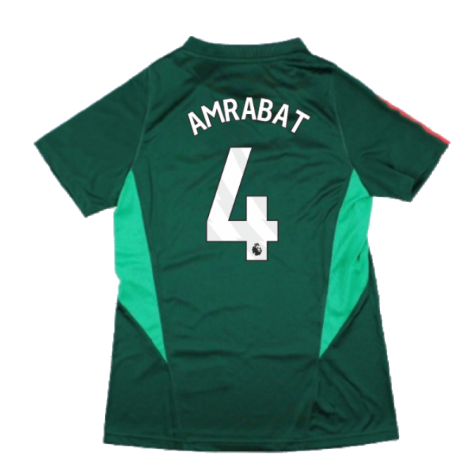 2023-2024 Man Utd Training Shirt (Green) - Ladies (Amrabat 4)
