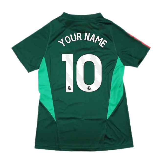 2023-2024 Man Utd Training Shirt (Green) - Ladies (Your Name)