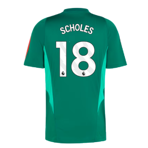 2023-2024 Man Utd Training Shirt (Green) (Scholes 18)