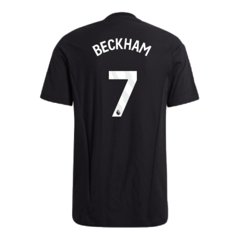 2023-2024 Man Utd Training Tee (Black) (Beckham 7)