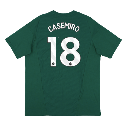 2023-2024 Man Utd Training Tee (Green) (Casemiro 18)