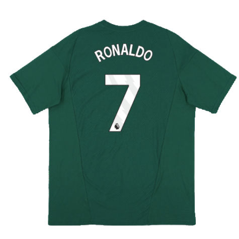 2023-2024 Man Utd Training Tee (Green) (Ronaldo 7)