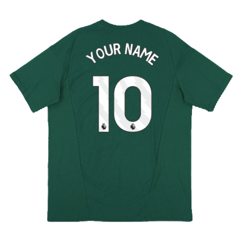 2023-2024 Man Utd Training Tee (Green) (Your Name)