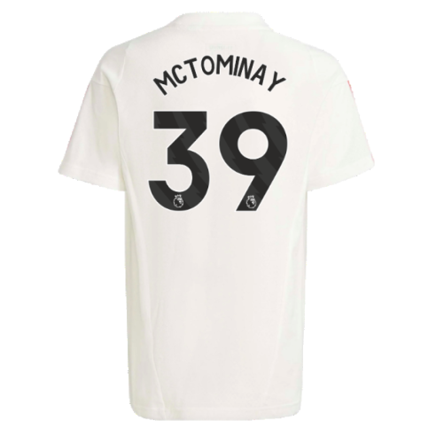 2023-2024 Man Utd Training Tee (White) - Kids (McTominay 39)