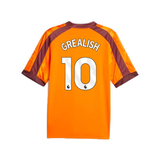 2023-2024 Manchester City eSports Jersey (Orange) (GREALISH 10)