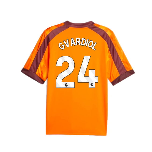 2023-2024 Manchester City eSports Jersey (Orange) (Gvardiol 24)