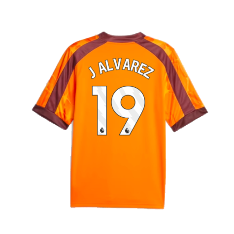 2023-2024 Manchester City eSports Jersey (Orange) (J ALVAREZ 19)