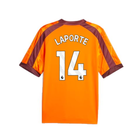 2023-2024 Manchester City eSports Jersey (Orange) (LAPORTE 14)