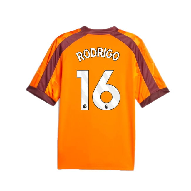 2023-2024 Manchester City eSports Jersey (Orange) (RODRIGO 16)