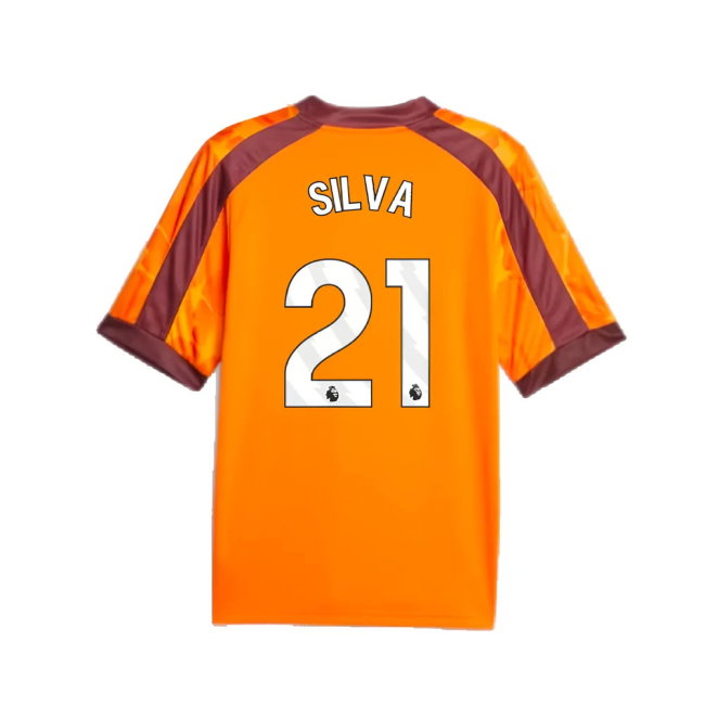 2023-2024 Manchester City eSports Jersey (Orange) (SILVA 21)