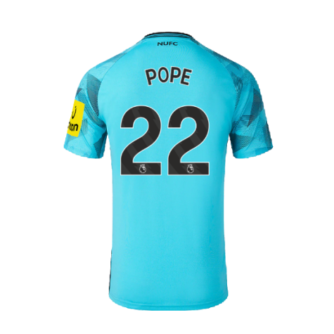 2023-2024 Newcastle Away Goalkeeper Shirt (Blue) - Kids (POPE 22)