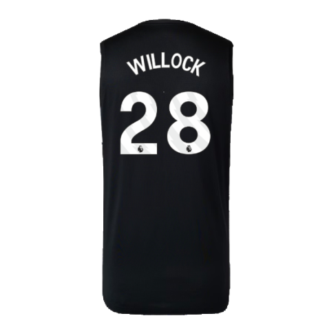 2023-2024 Newcastle Coaches Training Vest (Black) (Willock 28)