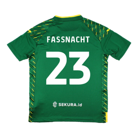 2023-2024 Norwich City Away Shirt (Kids) (Fassnacht 23)