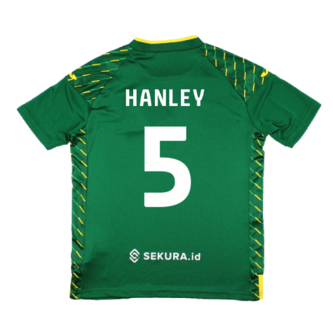 2023-2024 Norwich City Away Shirt (Kids) (Hanley 5)