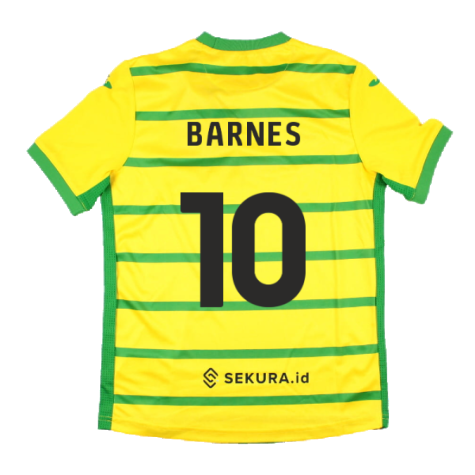 2023-2024 Norwich City Home Shirt (Kids) (Barnes 10)