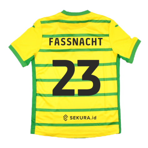 2023-2024 Norwich City Home Shirt (Kids) (Fassnacht 23)