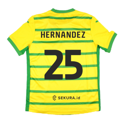 2023-2024 Norwich City Home Shirt (Kids) (Hernandez 25)
