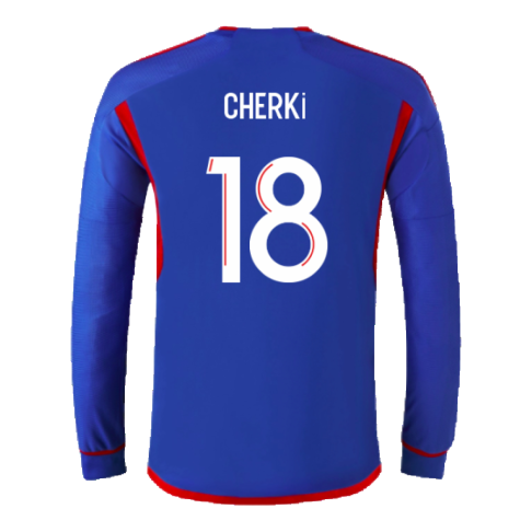 2023-2024 Olympique Lyon Long Sleeve Away Shirt (Cherki 18)