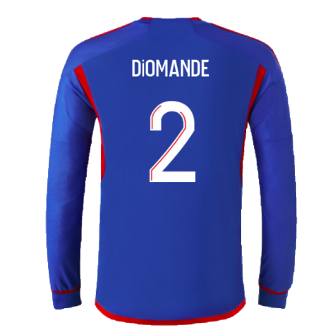 2023-2024 Olympique Lyon Long Sleeve Away Shirt (Diomande 2)