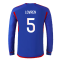 2023-2024 Olympique Lyon Long Sleeve Away Shirt (Lovren 5)