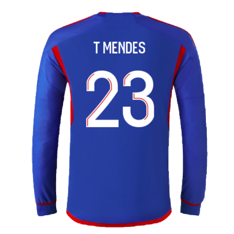 2023-2024 Olympique Lyon Long Sleeve Away Shirt (T Mendes 23)