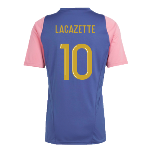 2023-2024 Olympique Lyon Training Jersey (Navy) (Lacazette 10)