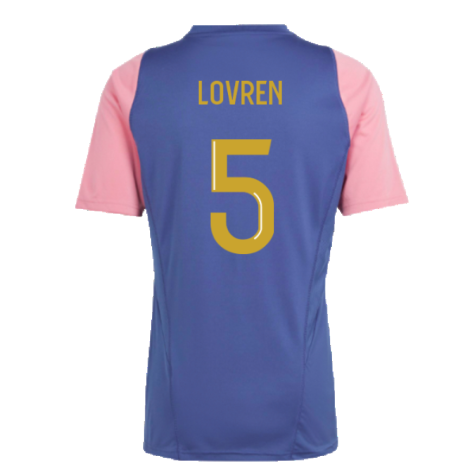 2023-2024 Olympique Lyon Training Jersey (Navy) (Lovren 5)