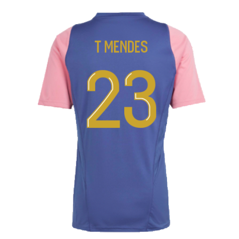 2023-2024 Olympique Lyon Training Jersey (Navy) (T Mendes 23)
