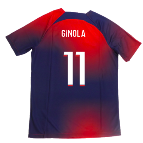2023-2024 PSG Academy Pro Dri-FIT Pre-Match Shirt (Red) (Ginola 11)
