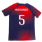 2023-2024 PSG Academy Pro Dri-FIT Pre-Match Shirt (Red) (Marquinhos 5)