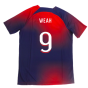 2023-2024 PSG Academy Pro Dri-FIT Pre-Match Shirt (Red) (Weah 9)