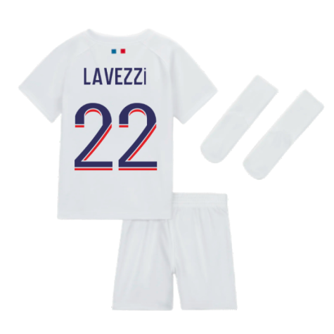 2023-2024 PSG Away Baby Kit (Lavezzi 22)
