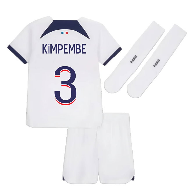 2023-2024 PSG Away Little Boys Mini Kit (Kimpembe 3)