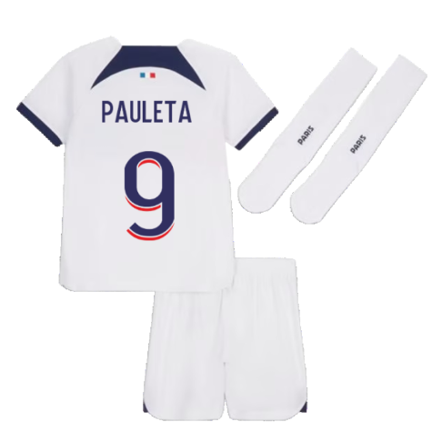 2023-2024 PSG Away Little Boys Mini Kit (Pauleta 9)