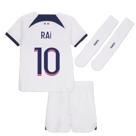 2023-2024 PSG Away Little Boys Mini Kit (Rai 10)
