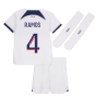 2023-2024 PSG Away Little Boys Mini Kit (Sergio Ramos 4)