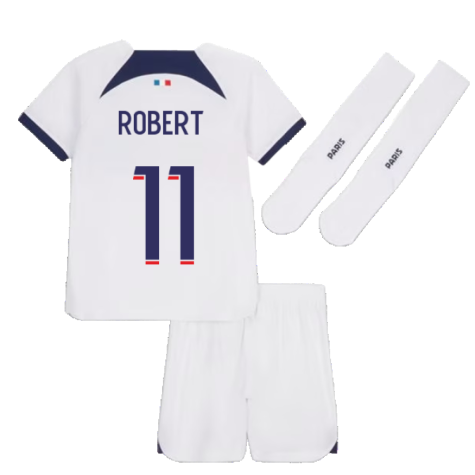 2023-2024 PSG Away Little Boys Mini Kit (Robert 11)