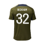 2023-2024 PSG Dri-Fit Strike Fourth Training Shirt (Green Hemp) (Beckham 32)