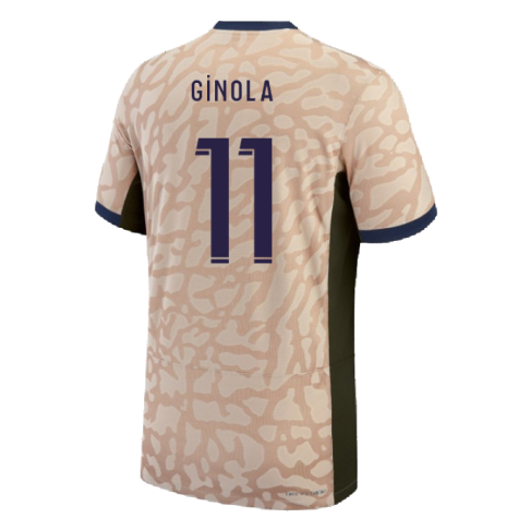 2023-2024 PSG Fourth Vapor Football Shirt (Ginola 11)