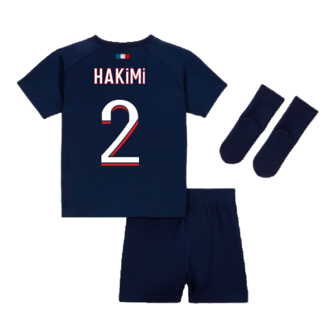 2023-2024 PSG Home Infants Baby Kit (Hakimi 2)