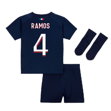 2023-2024 PSG Home Infants Baby Kit (Sergio Ramos 4)